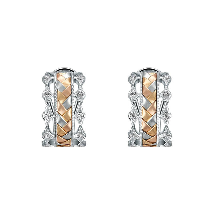 Eterna Weave Collection-EarringsPRODUCT DESCRIPTION:
18K Gold Diamond Earrings
STONE Diamond:
20 stones, 0.21 carat
 
Online prices are for reference only; all prices are based on in-store prices.
