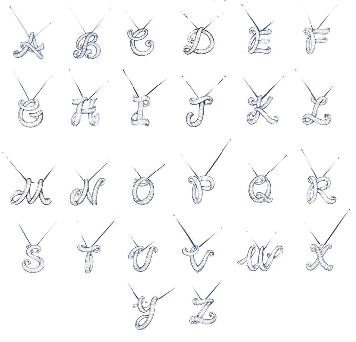 Cursive Alphabet Necklace - Create your ownPRODUCT DESCRIPTION:


18K Gold Diamond Necklace


Please note that each VERDE creation is handcrafted. As a result, carat weight and stone quantities may differ sli