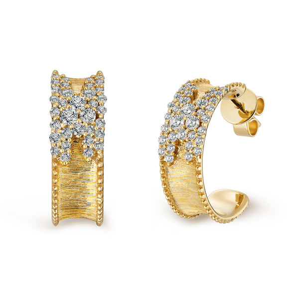 Vintage Wide Hoop Earrings