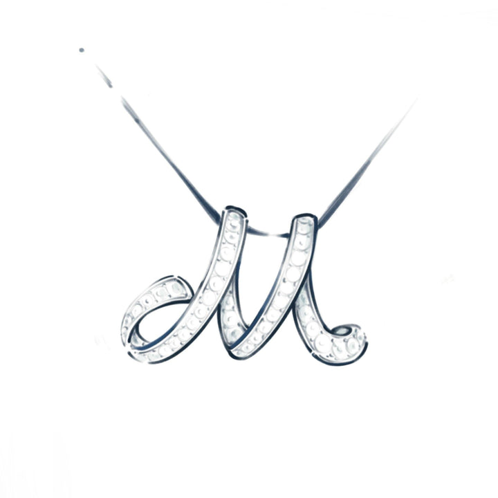 Cursive Alphabet NecklacePRODUCT DESCRIPTION:


18K Gold Diamond Necklace


Please note that each VERDE creation is handcrafted. As a result, carat weight and stone quantities may differ sli