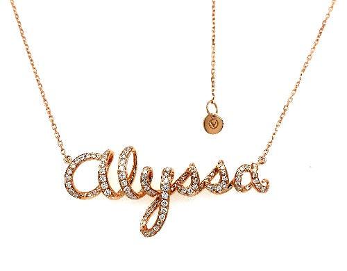 Cursive Alphabet Necklace - Create your ownPRODUCT DESCRIPTION:


18K Gold Diamond Necklace


Please note that each VERDE creation is handcrafted. As a result, carat weight and stone quantities may differ sli