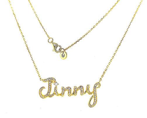 Cursive Alphabet Necklace - Create your ownPRODUCT DESCRIPTION:


18K Gold Diamond Necklace


Please note that each VERDE creation is handcrafted. As a result, carat weight and stone quantities may differ sli