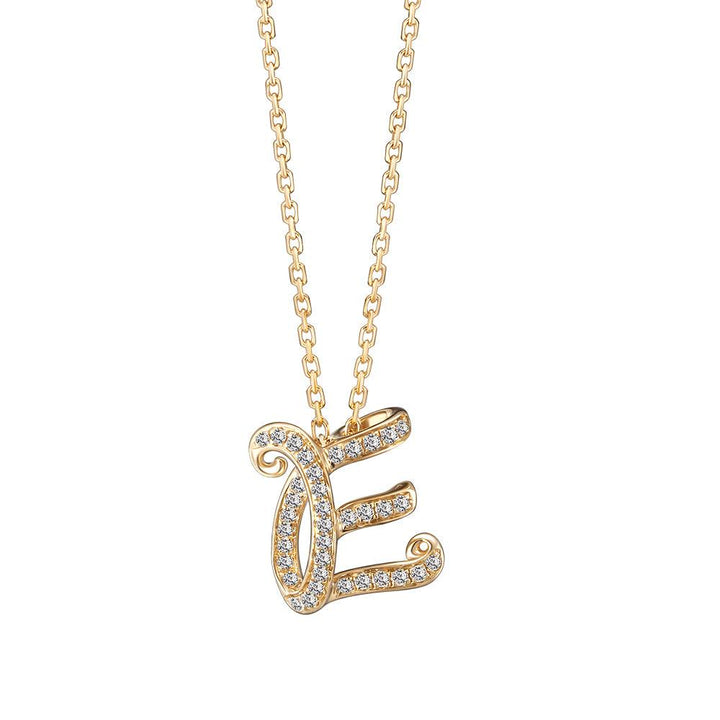 Cursive Alphabet NecklacePRODUCT DESCRIPTION:


18K Gold Diamond Necklace


Please note that each VERDE creation is handcrafted. As a result, carat weight and stone quantities may differ sli
