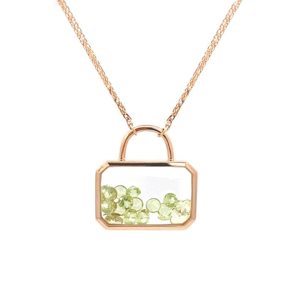 Octo Collection – Lock NecklacePRODUCT DESCRIPTION:
18K Gold Garnet Necklace 
Size： 45cm
Online prices are for reference only; all prices are based on in-store prices.
Please note that each VERDE 