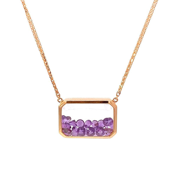 Octo Collection – NecklacePRODUCT DESCRIPTION:
18K Gold Amethyst Necklace 
Online prices are for reference only; all prices are based on in-store prices.
Please note that each VERDE creation 